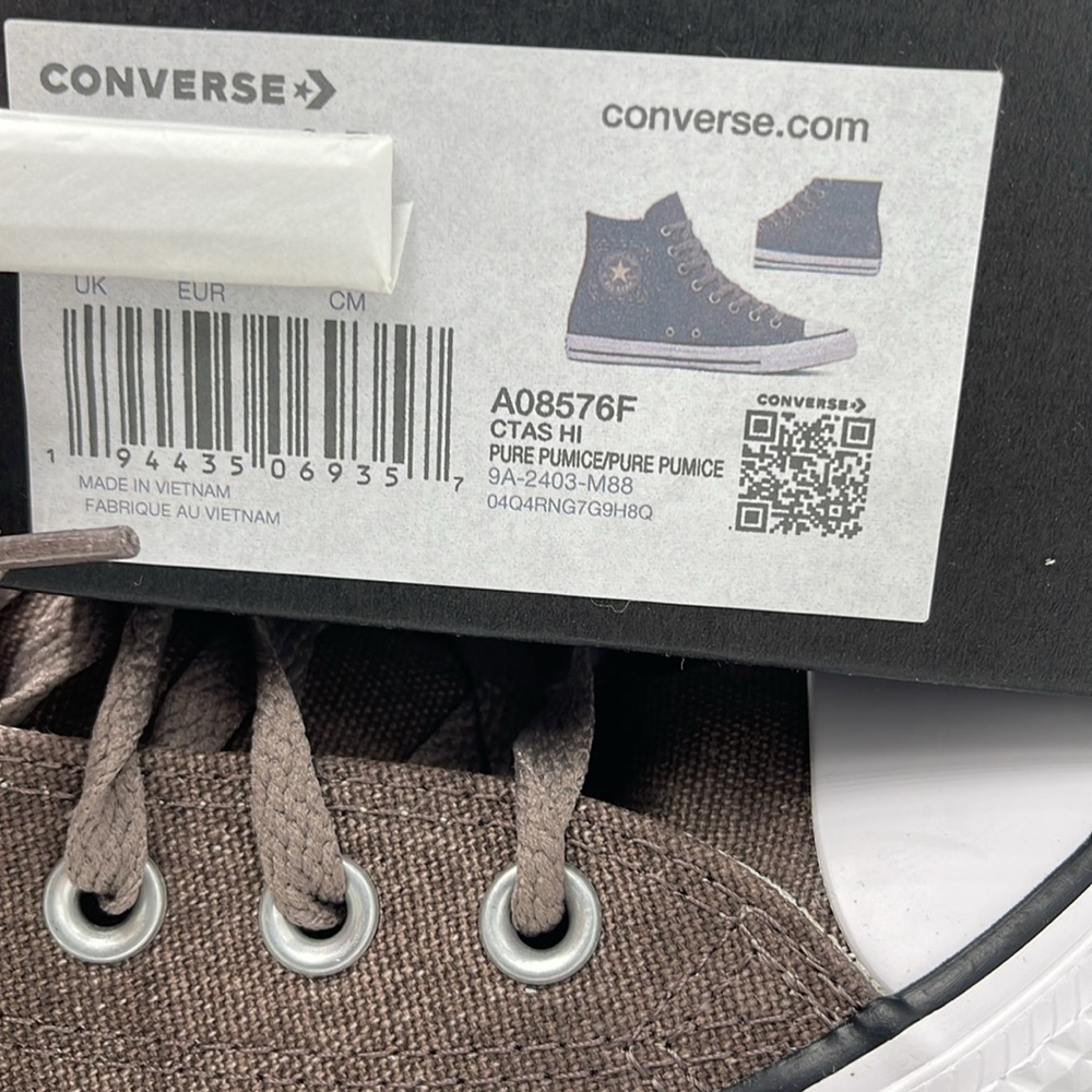 Converse Men’s All Star High-Top Sneakers Brown A08576F
CTAS HÌ
PURE PUMICE - Picture 16 of 16